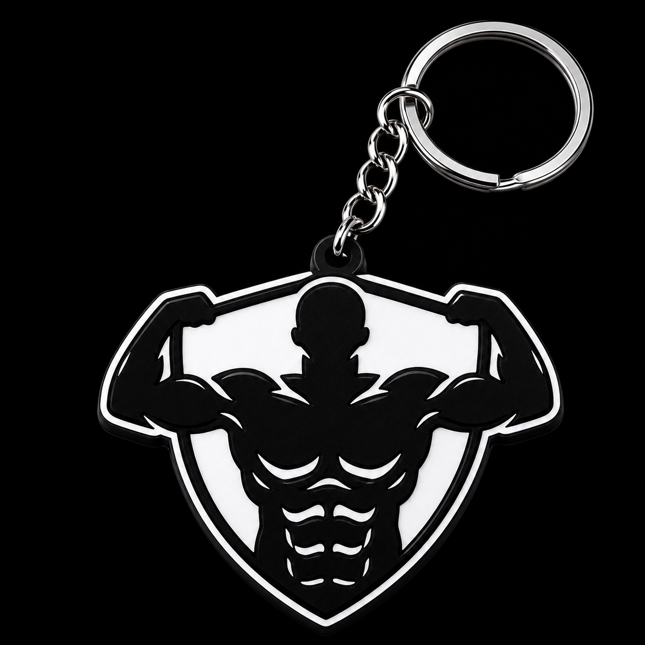Un hombre musculoso haciendo ejercicio